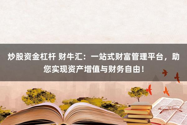 炒股资金杠杆 财牛汇：一站式财富管理平台，助您实现资产增值与财务自由！