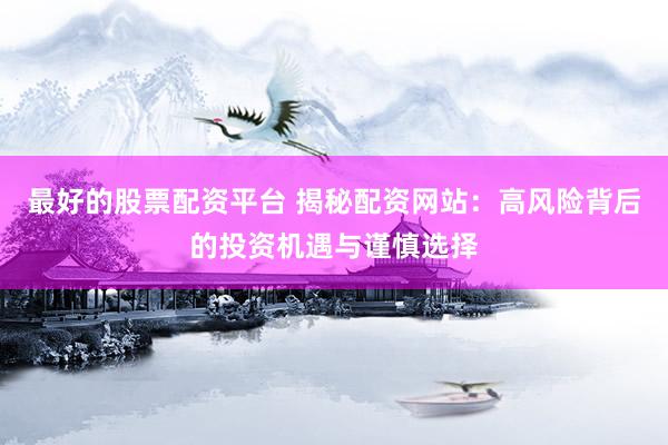 最好的股票配资平台 揭秘配资网站：高风险背后的投资机遇与谨慎选择
