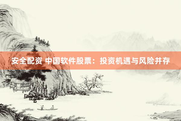 安全配资 中国软件股票：投资机遇与风险并存