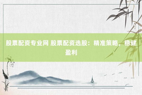股票配资专业网 股票配资选股：精准策略，稳健盈利