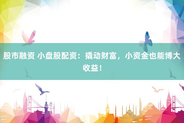股市融资 小盘股配资：撬动财富，小资金也能博大收益！