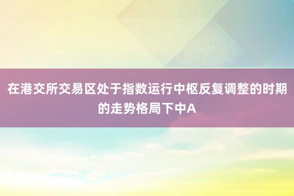 在港交所交易区处于指数运行中枢反复调整的时期的走势格局下中A
